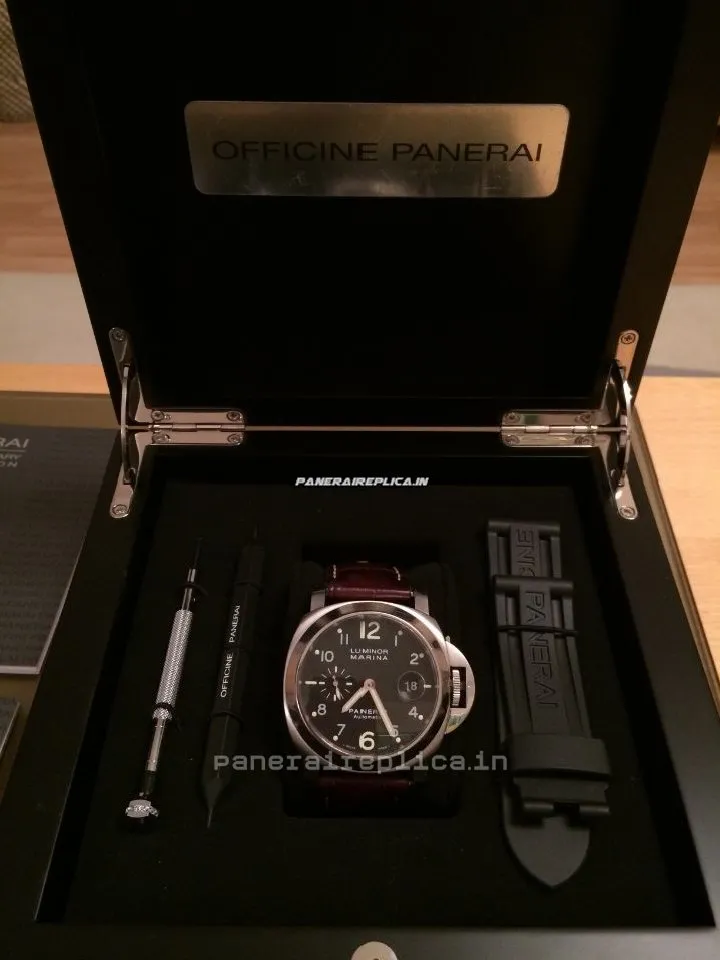 Alternative view of Popular Fake Panerai Luminor Marina 44mmmm Steel Case Mens/unisex Automatic Watch