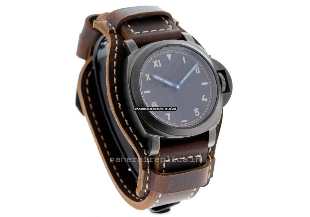 Alternative view of Distinctive Copy Panerai Luminor 44mm Titanium Case Mens/unisex Manual Winding Watch