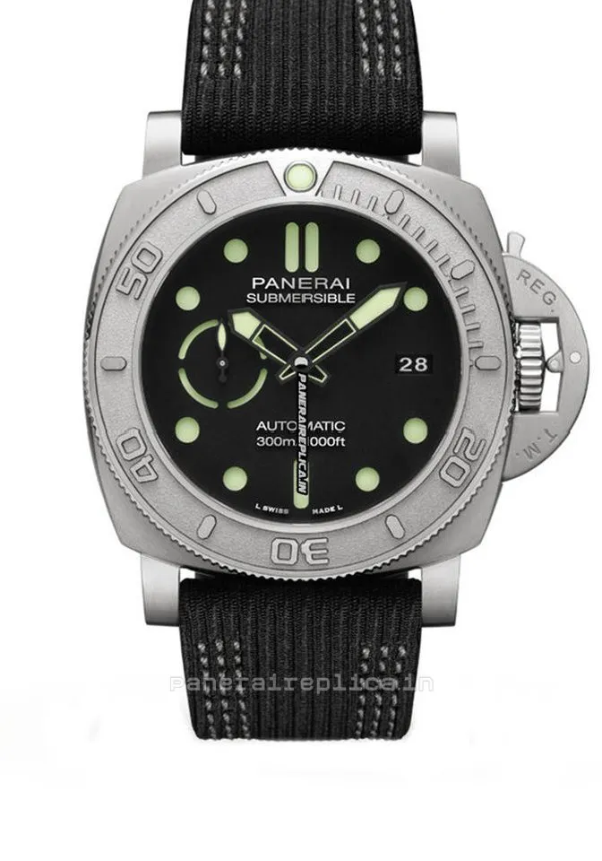 Lovely Replica Panerai Luminor Submersible 47mm Titanium Case Mens/unisex Automatic Watch