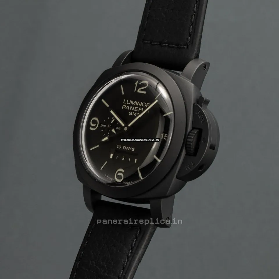 Alternative view of Amazing Imitation Panerai Luminor 1950 44mm Ceramic Case Mens/unisex Automatic Watch