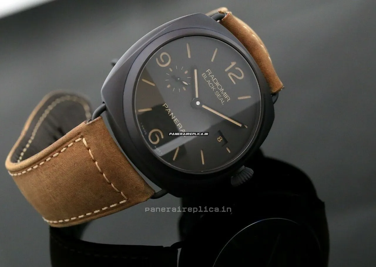 Incredible Replica Panerai Radiomir Black Seal 45mm Ceramic Case Automatic Watch