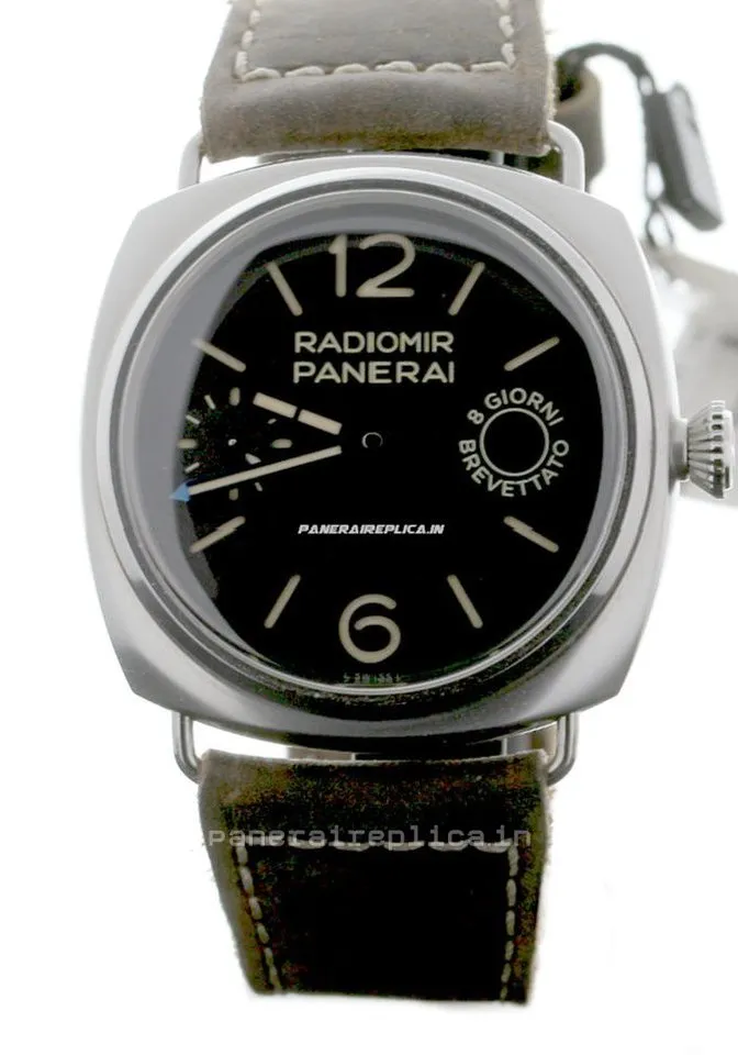 Popular Copy Panerai Radiomir 8 Days Gmt 45mm Steel Case Mens/unisex Manual Winding Watch