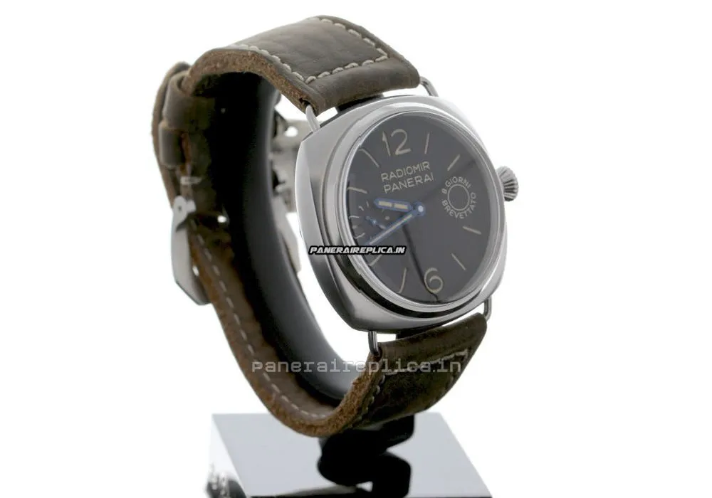 Alternative view of Popular Copy Panerai Radiomir 8 Days Gmt 45mm Steel Case Mens/unisex Manual Winding Watch