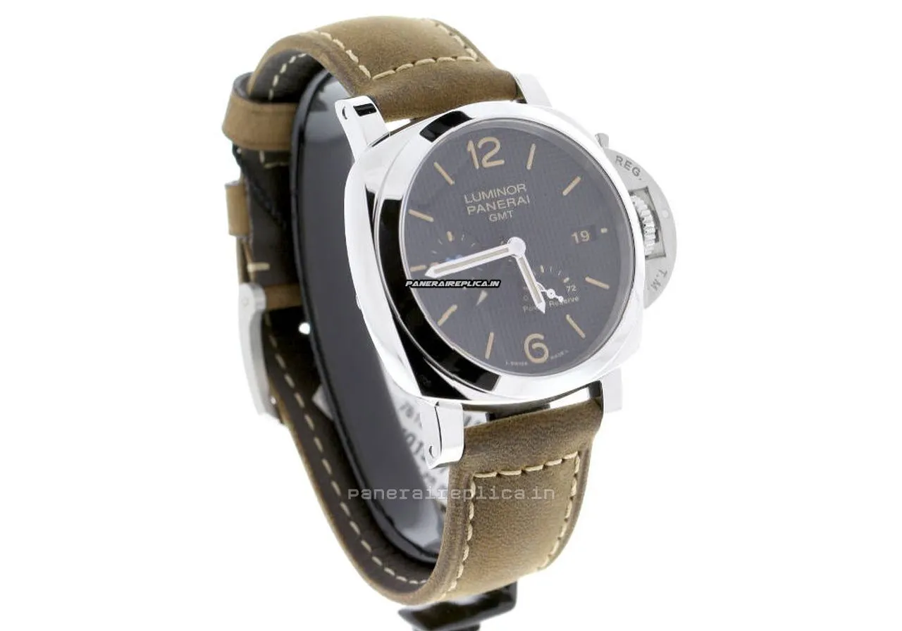 Alternative view of Swiss Replica Panerai Luminor 1950 42mm Steel Case Mens/unisex Automatic Watch
