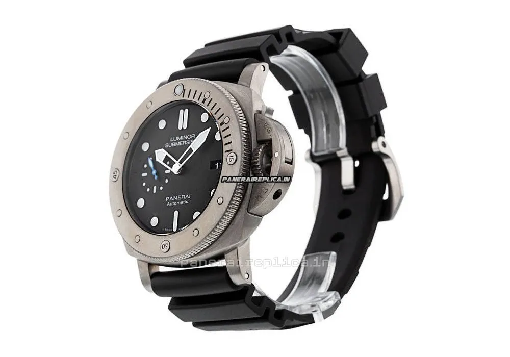Alternative view of Superior Replica Panerai Luminor Submersible 47mm Titanium Case Mens/unisex Automatic Watch