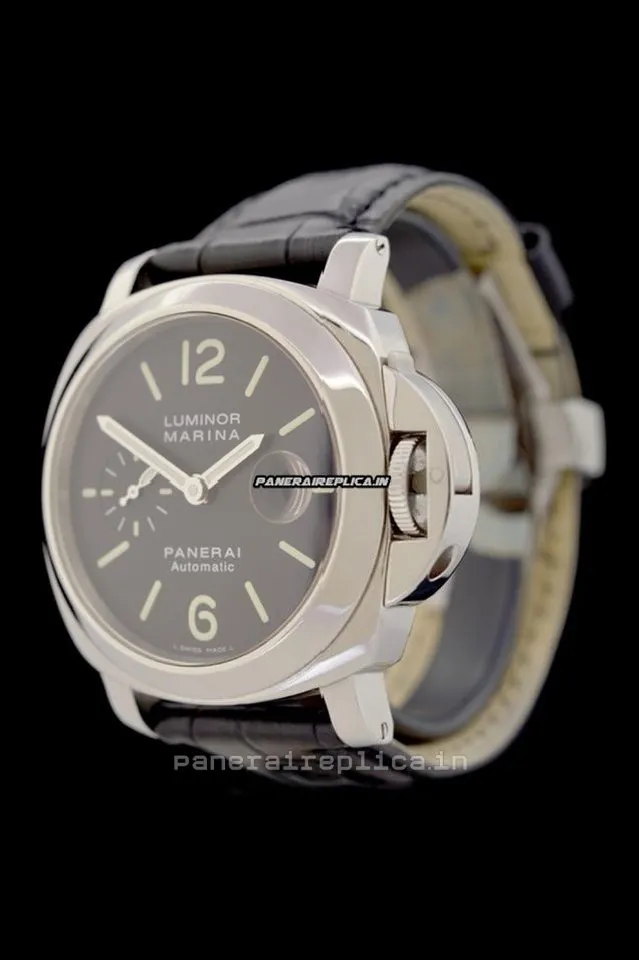 Alternative view of Excellent Imitation Panerai Luminor Marina 44mm Steel Case Automatic Watch