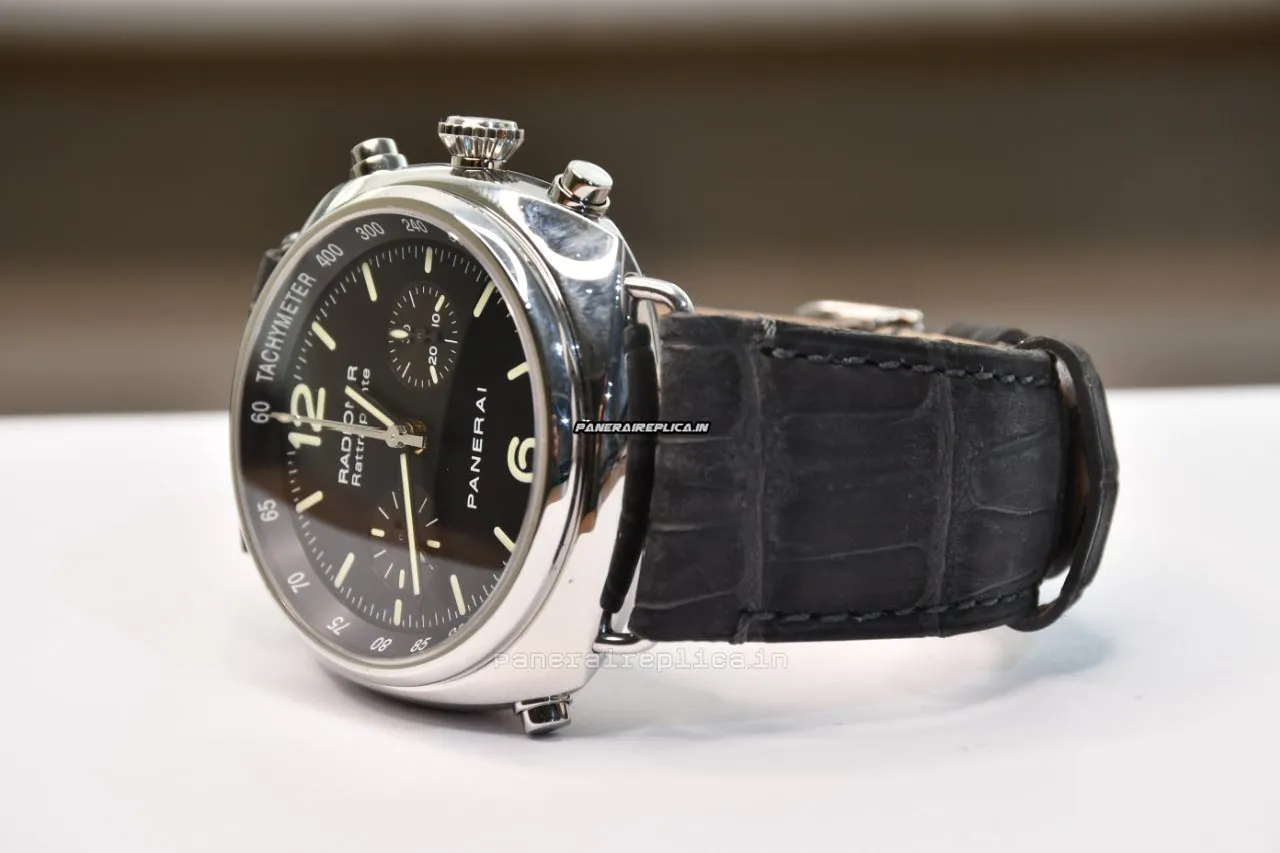 Alternative view of Awesome Clone Panerai Radiomir Rattrapante 45mm Steel Case Mens/unisex Automatic Watch
