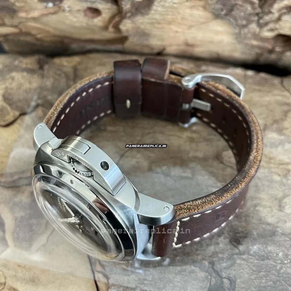 Alternative view of Fantastic Knockoff Panerai Luminor 1950 44mm Steel Case Automatic Watch