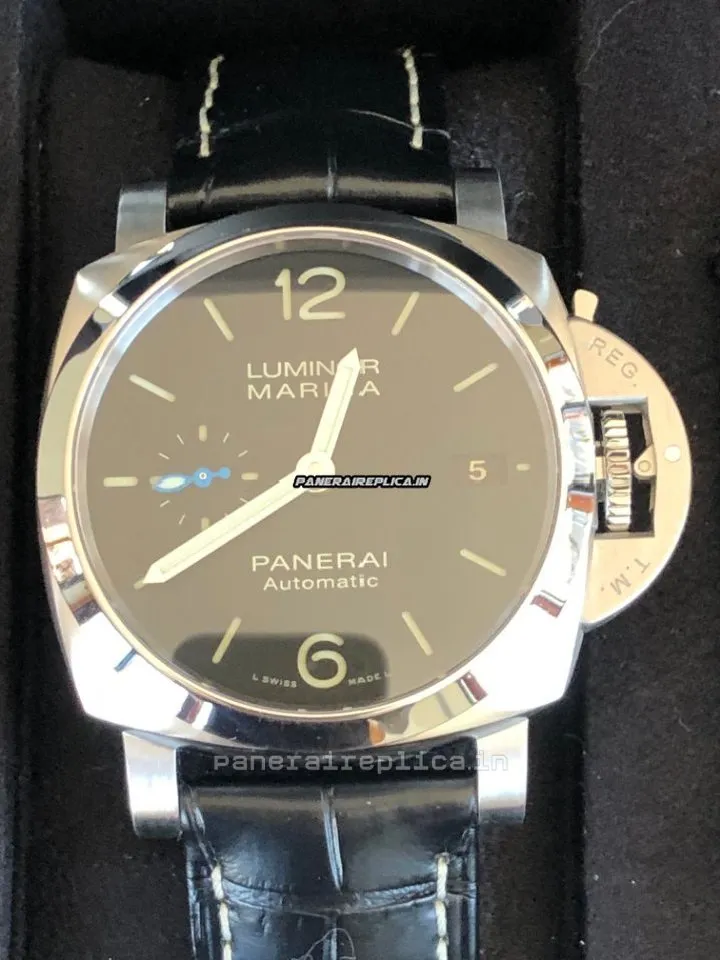 Alternative view of Incredible Imitation Panerai Luminor Marina 42mm Steel Case Mens/unisex Automatic Watch