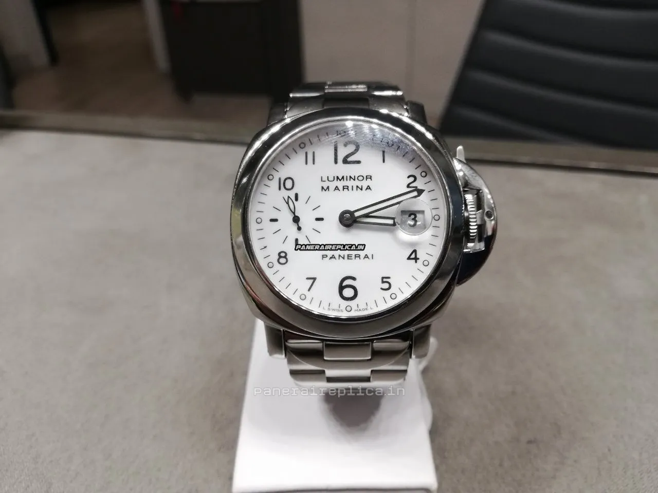 Alternative view of Fantastic Replica Panerai Luminor Marina 40mm Steel Case Mens/unisex Automatic Watch