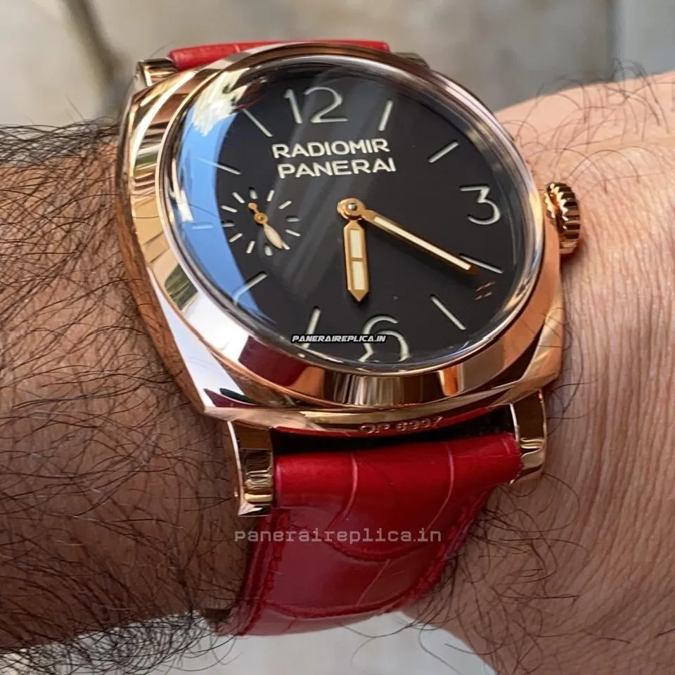 Great Replica Panerai Special Editions 47mm Rose Gold Case Mens/unisex Watch
