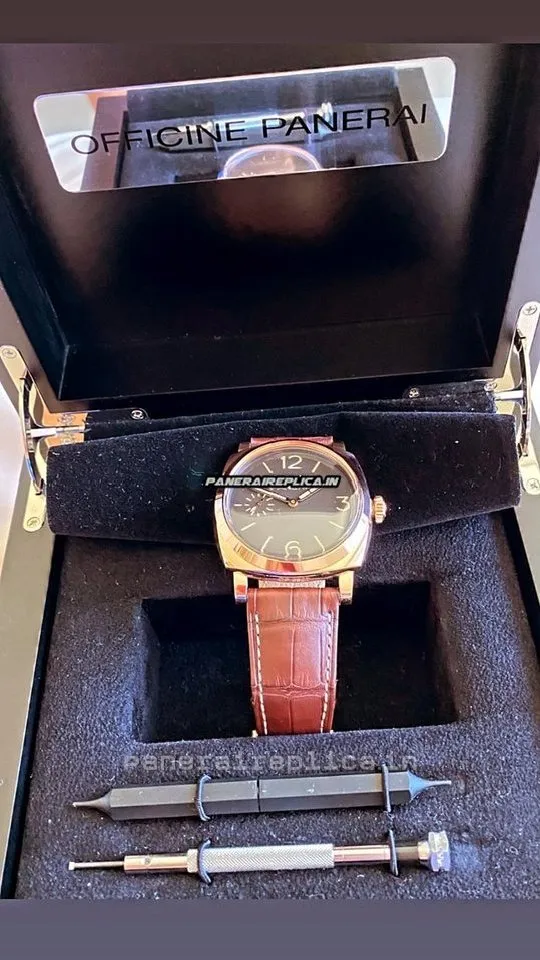 Alternative view of Great Replica Panerai Special Editions 47mm Rose Gold Case Mens/unisex Watch