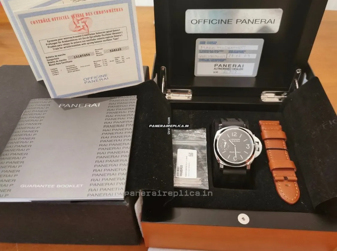 Swiss Knockoff Panerai Luminor Marina 44mm Steel Case Mens/unisex Manual Winding Watch