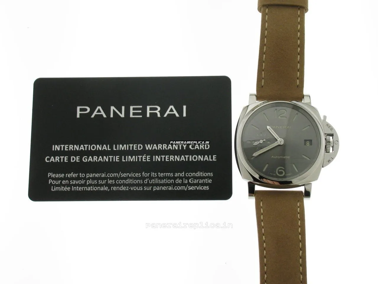 Alternative view of Terrific Knockoff Panerai Luminor Due 38mm Steel Case Mens/unisex Automatic Watch