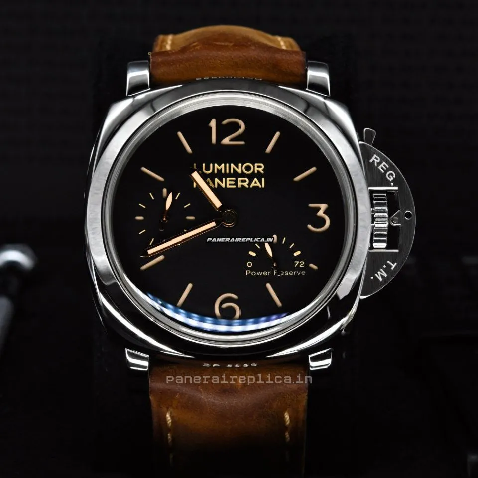 Alternative view of Lovely Replica Panerai Luminor 1950 47mm Steel Case Mens/unisex Manual Winding Watch
