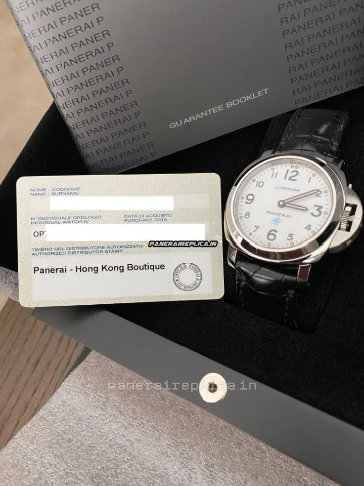 Alternative view of Great Knockoff Panerai Luminor Base 44mm Steel Case Mens/unisex Manual Winding Watch