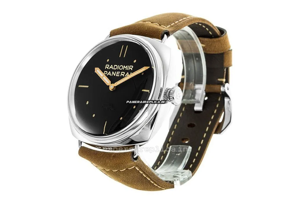 Alternative view of Wonderful Copies Panerai Radiomir 3 Days Gmt 47mm Steel Case Mens/unisex Manual Winding Watch