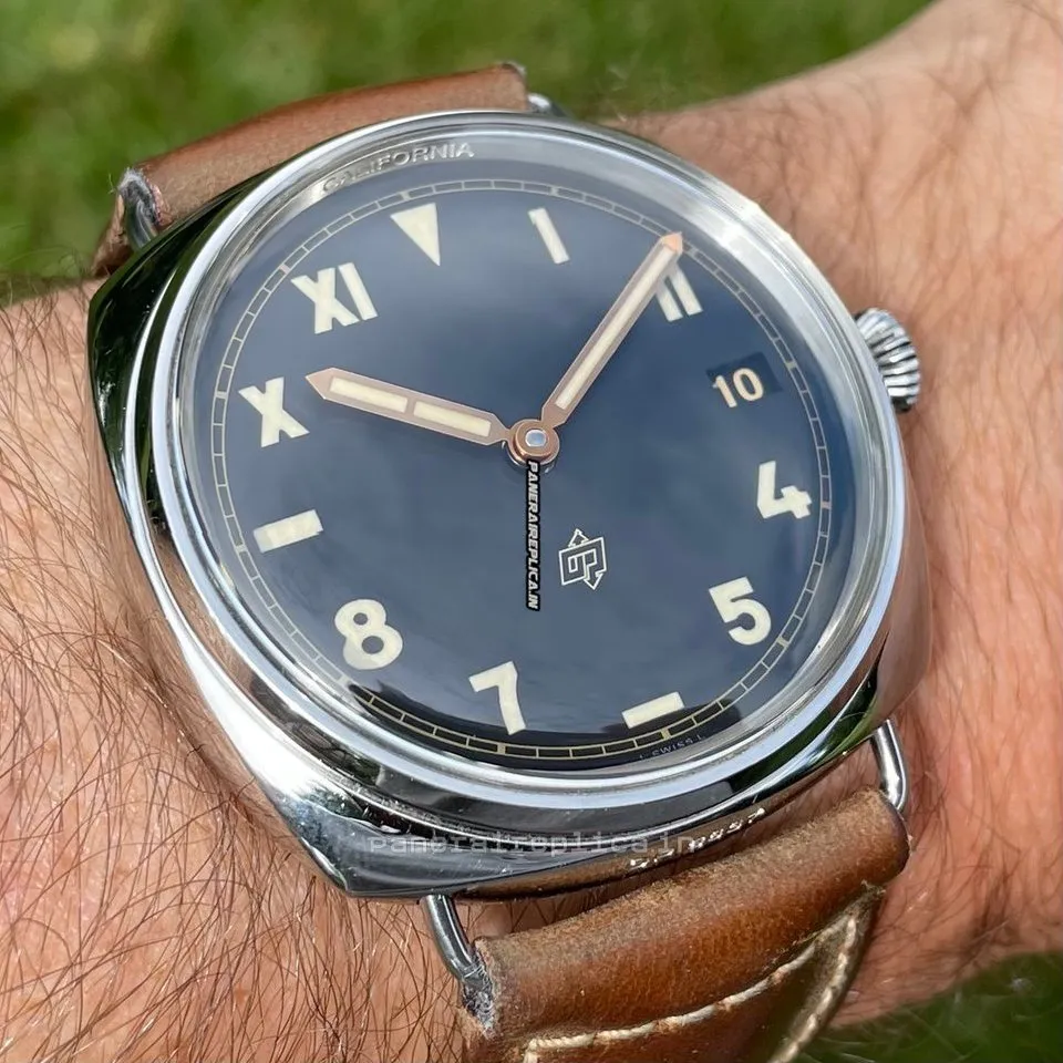 Alternative view of Durable Imitation Panerai Radiomir 3 Days Gmt Steel Case Mens/unisex Manual Winding Watch