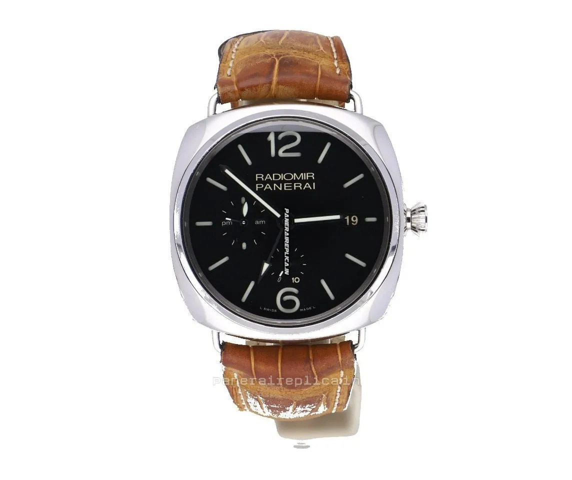 Top Clone Panerai Radiomir 10 Days Gmt 47mm Steel Case Mens/unisex Automatic Watch