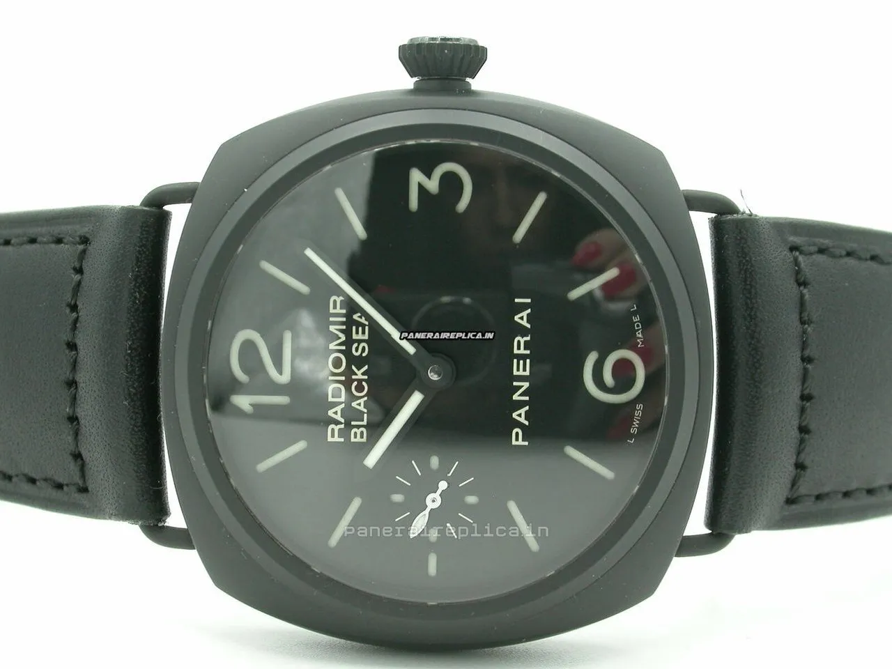 Alternative view of Suitable Replica Panerai Radiomir Black Seal 45mm Ceramic Case Mens/unisex Manual Winding Watch