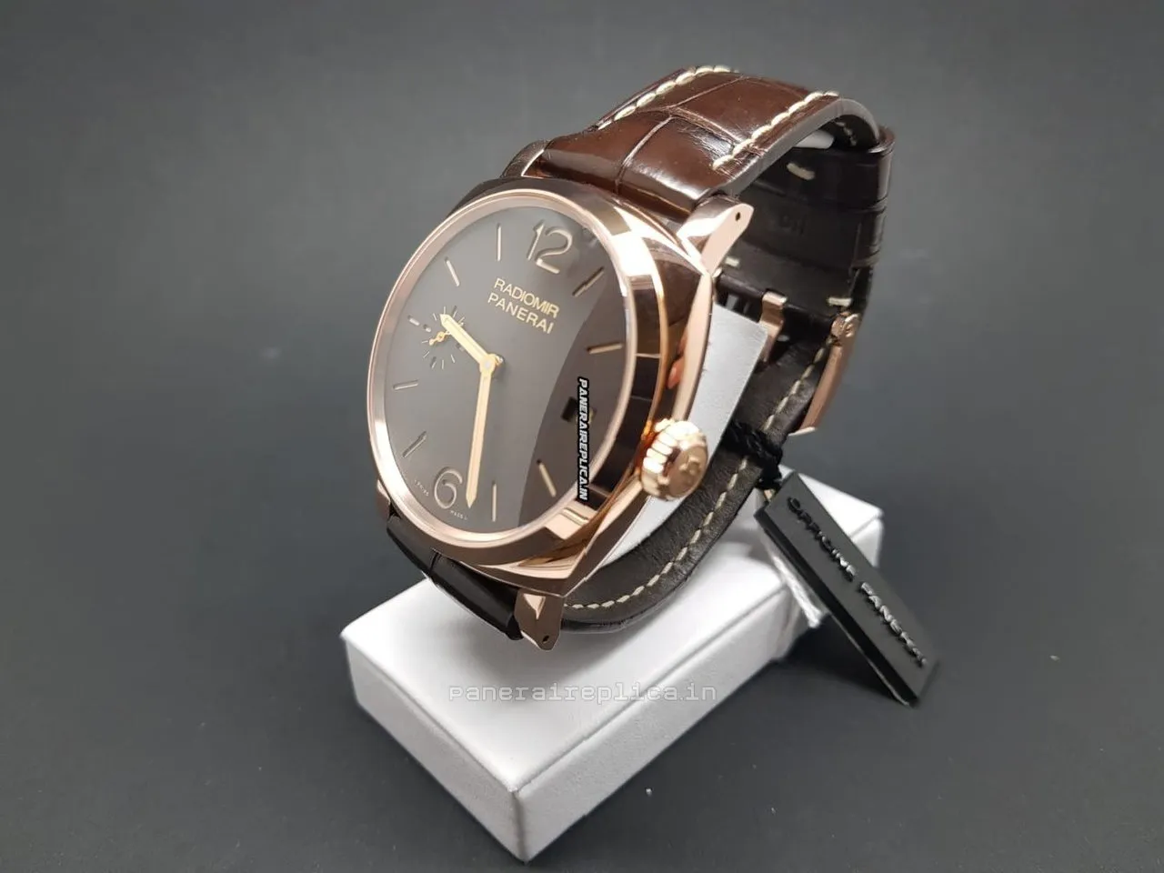 Alternative view of Appealing Replica Panerai Radiomir 1940 47mm Rose Gold Case Mens/unisex Manual Winding Watch