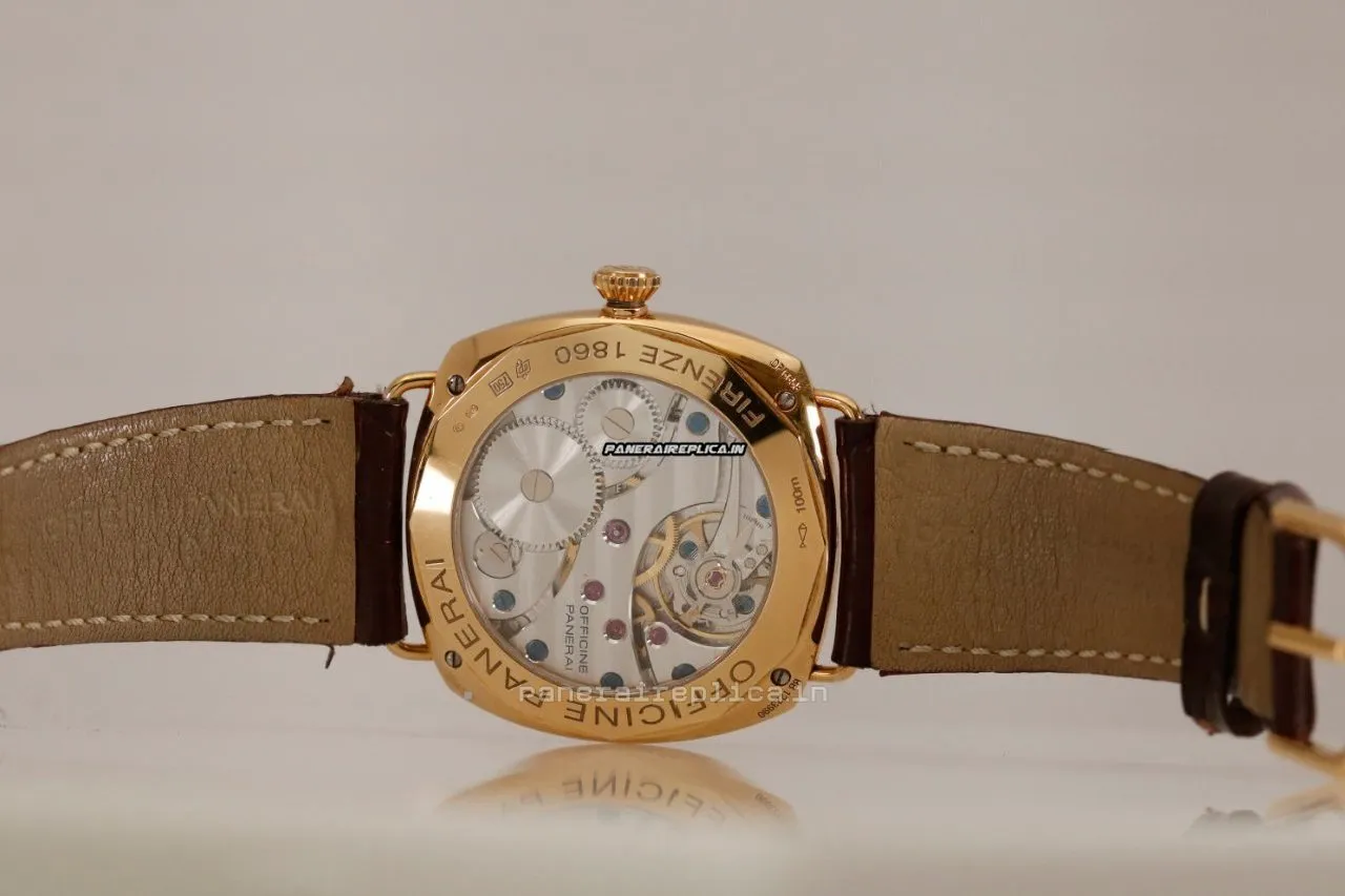 Alternative view of Cool Copies Panerai Radiomir 45mm Rose Gold Case Mens/unisex Manual Winding Watch