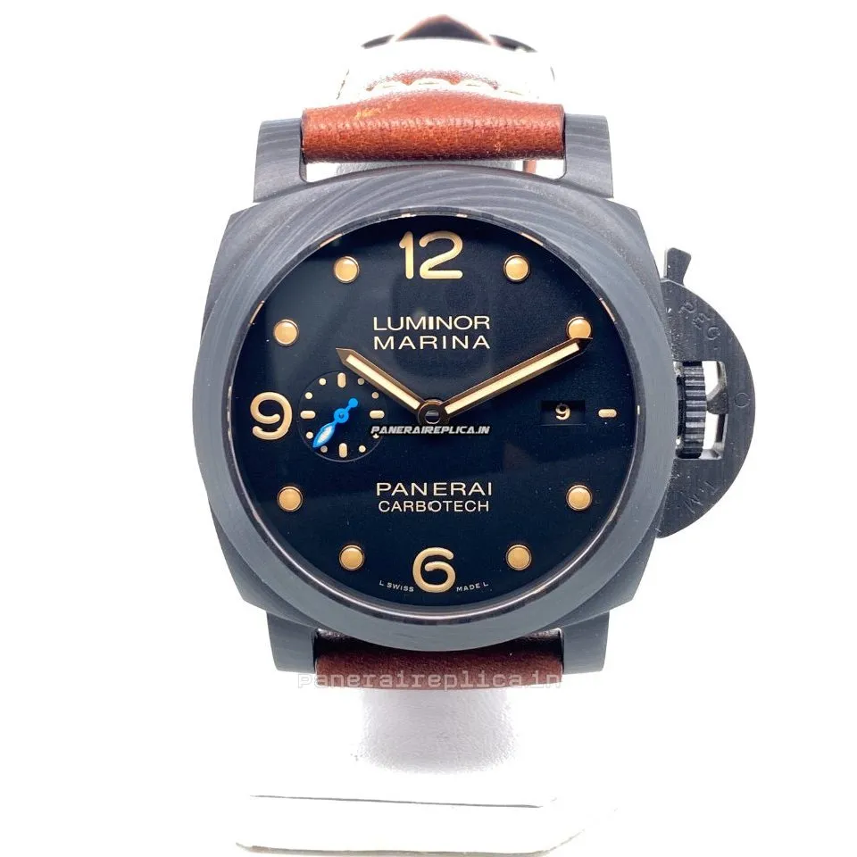 Alternative view of 1:1 Fakes Panerai Panerai Watches 44mm Titanium Case Mens/unisex Automatic Watch
