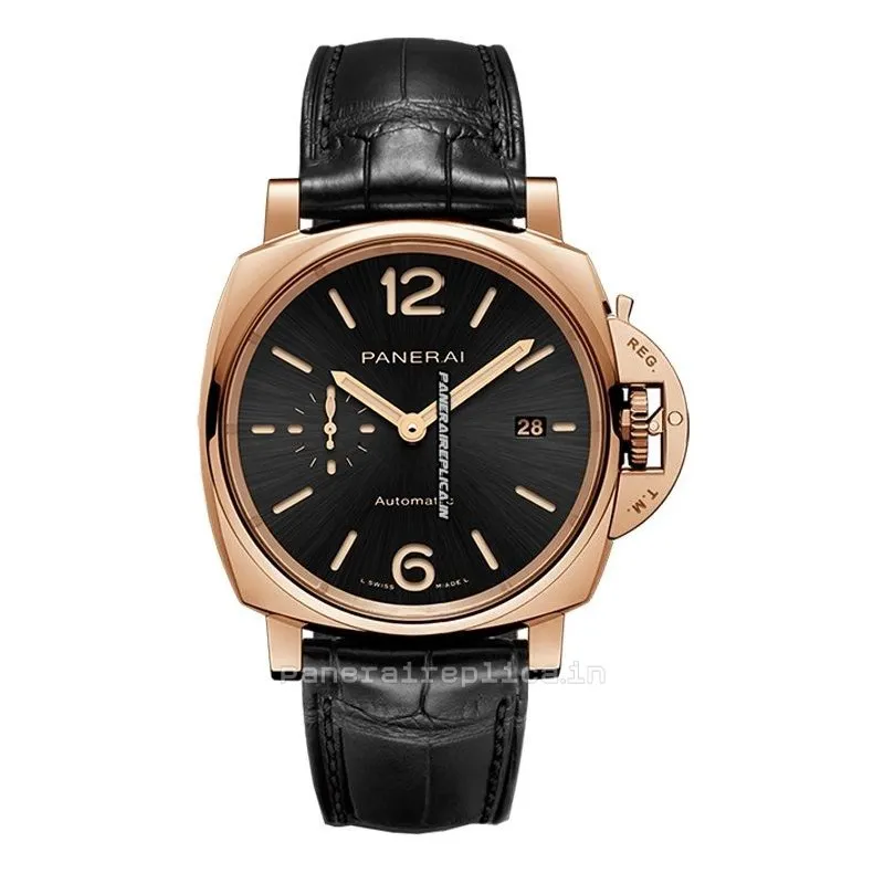 Swiss Clone Panerai Panerai Watches 42mm Rose Gold Case Mens/unisex Automatic Watch