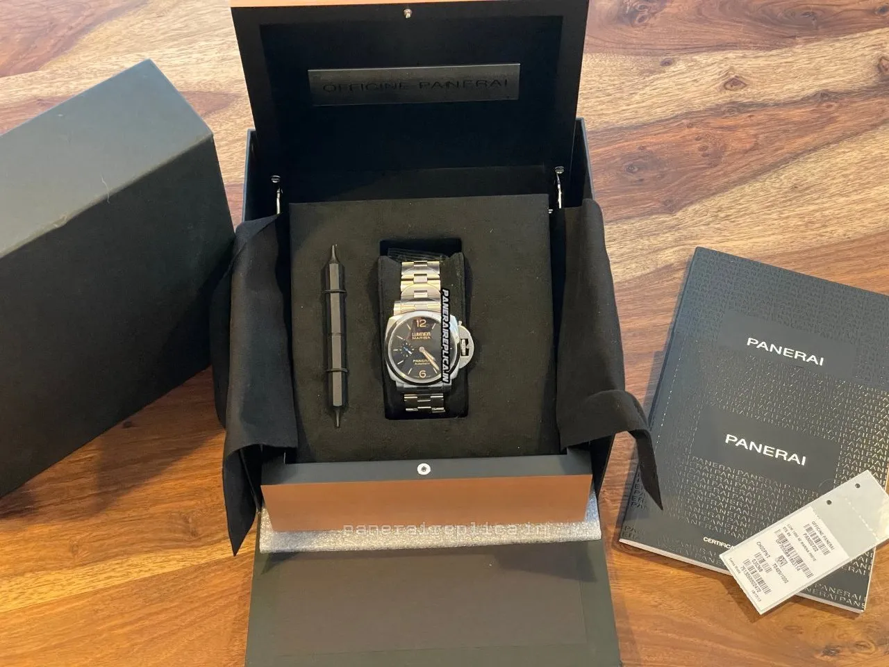 Alternative view of Attractive Fake Panerai Luminor Marina 42mm Steel Case Mens/unisex Automatic Watch