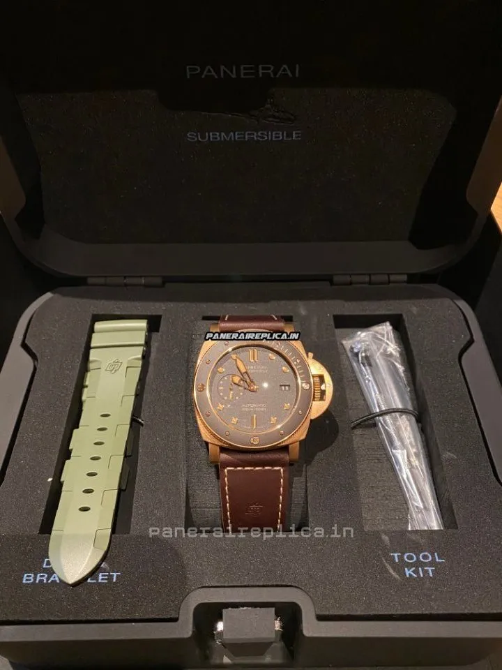 Fabulous Clone Panerai Luminor Submersible 47mm Bronze Case Mens/unisex Automatic Watch