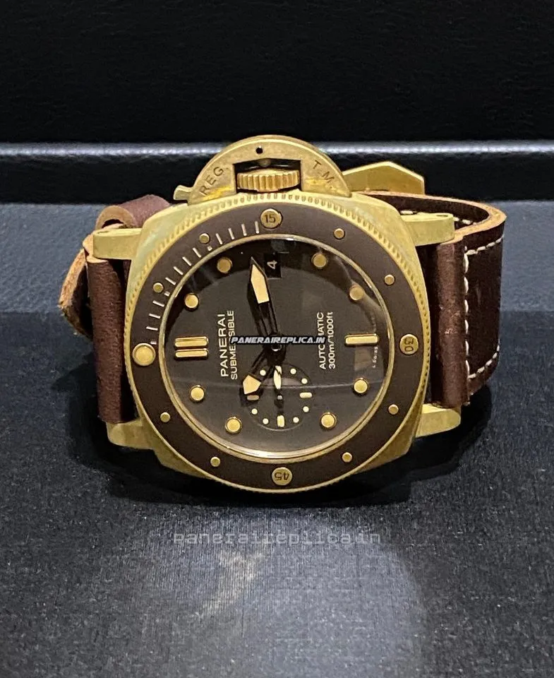 Fantastic Imitation Panerai Luminor Submersible 47mm Bronze Case Mens/unisex Automatic Watch