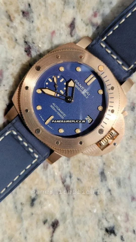 Alternative view of Swiss Copies Panerai Special Editions 42mm Bronze Case Mens/unisex Automatic Watch