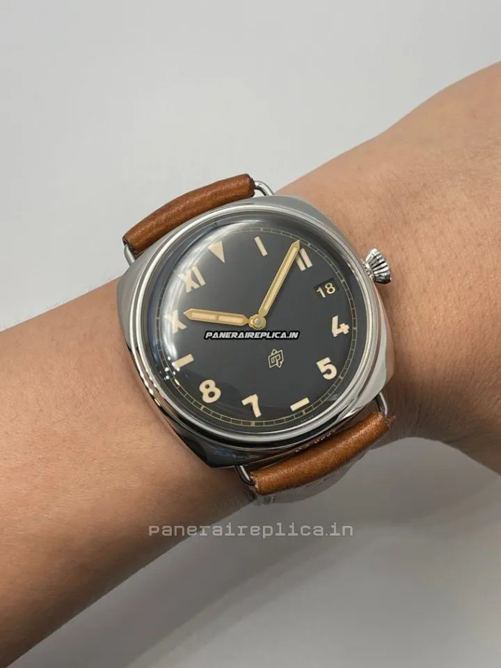 Alternative view of High-end Knockoff Panerai Radiomir 3 Days Gmt 47mm Steel Case Mens/unisex Manual Winding Watch