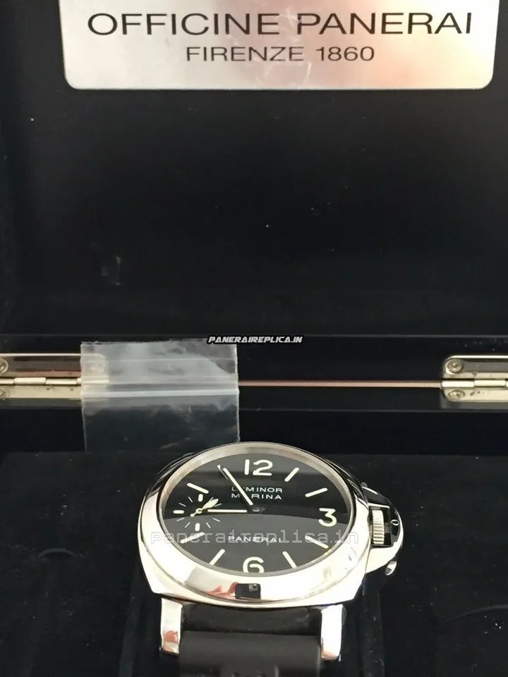Alternative view of Affordable Replicas Panerai Luminor Marina 44mm Steel Case Mens/unisex Manual Winding Watch