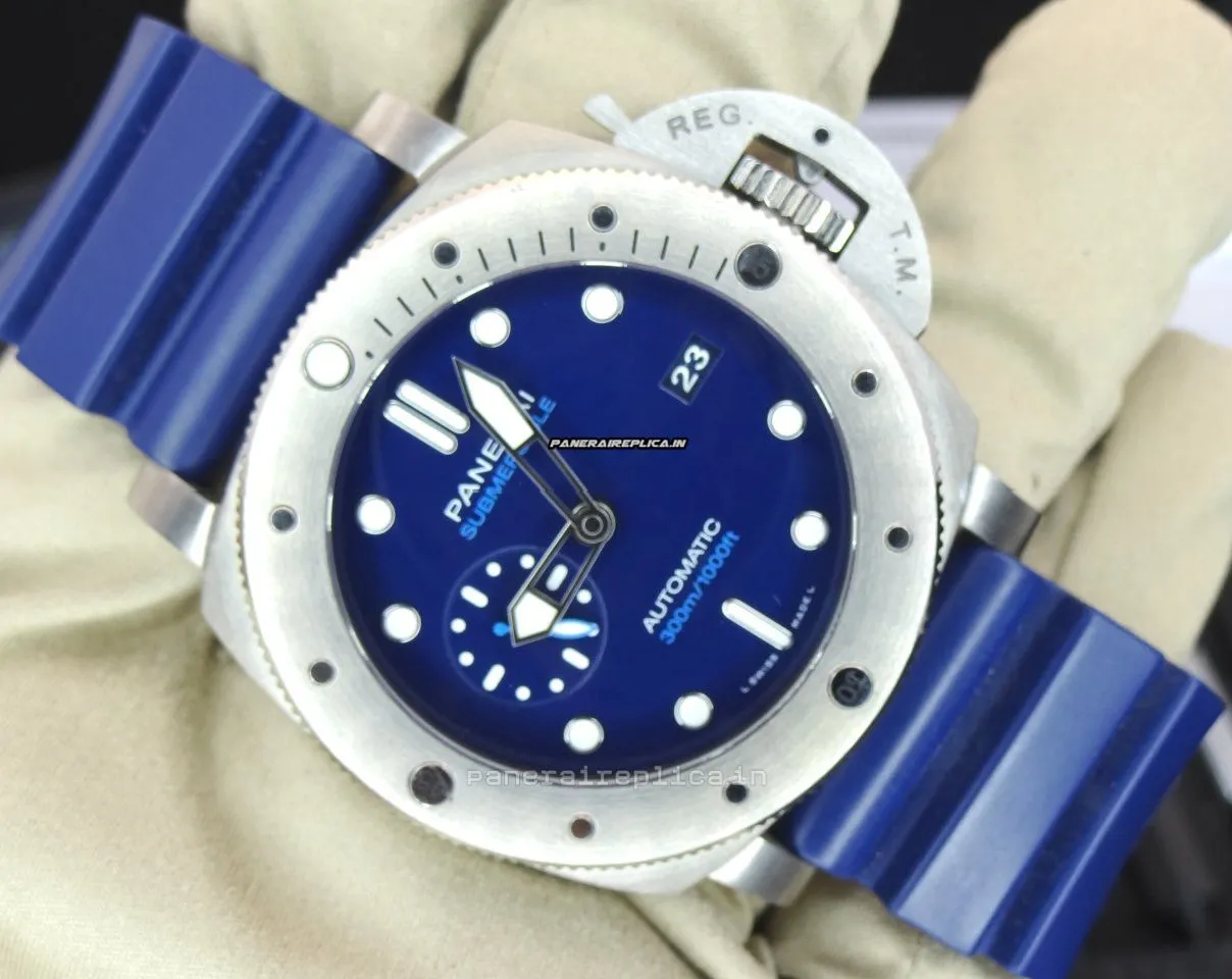 Alternative view of Awesome Fakes Panerai Luminor Submersible 47mm Titanium Case Mens/unisex Automatic Watch