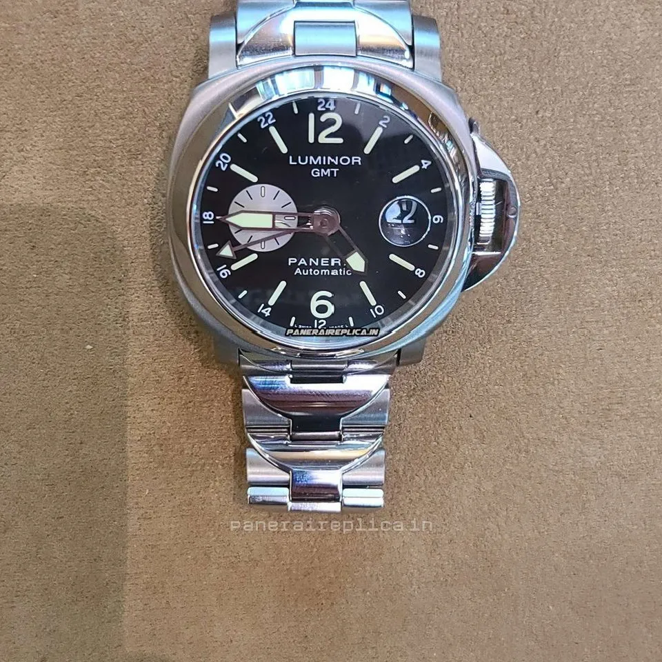 Stylish Fake Panerai Luminor Gmt Automatic 44mm Titanium Case Mens/unisex Automatic Watch