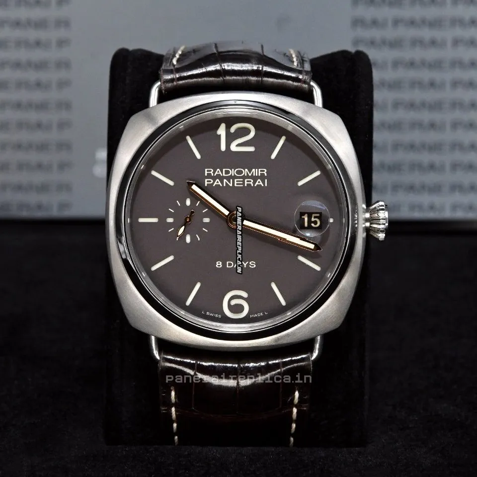 Alternative view of Cheap Replica Panerai Radiomir 8 Days Gmt 45mm Titanium Case Mens/unisex Manual Winding Watch