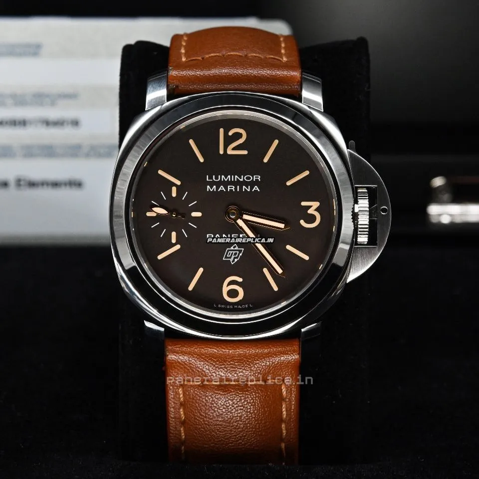 Alternative view of Reliable Replica Panerai Luminor Marina 44mm Steel Case Mens/unisex Manual Winding Watch