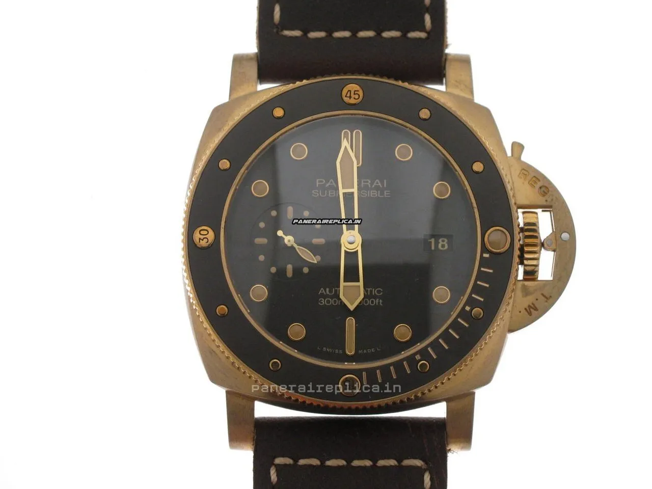 Alternative view of Appealing Replica Panerai Luminor Submersible 47mm Bronze Case Mens/unisex Automatic Watch