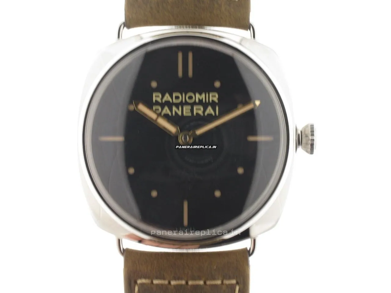 Alternative view of Superior Fake Panerai Radiomir 3 Days Gmt 47mm Steel Case Mens/unisex Manual Winding Watch