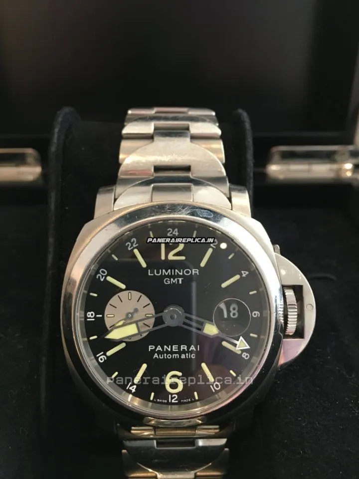 Alternative view of Quality Replicas Panerai Luminor Gmt Automatic 44mm Titanium Case Mens/unisex Automatic Watch