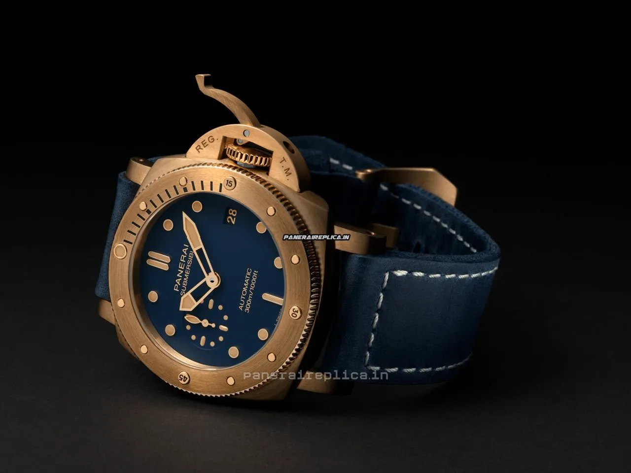 Alternative view of Amazing Replica Panerai Special Editions 42mm Bronze Case Mens/unisex Automatic Watch