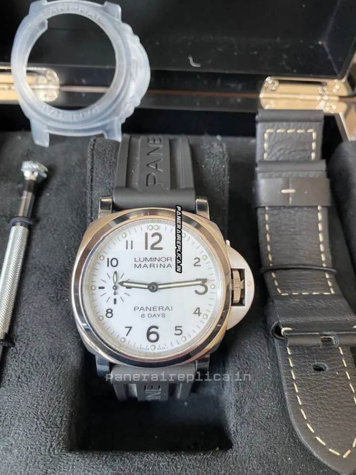 Alternative view of Wonderful Imitation Panerai Luminor Marina 44mm Steel Case Mens/unisex Manual Winding Watch