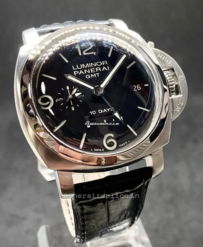 Alternative view of Mind-boggling Knockoff Panerai Luminor 1950 44mm Steel Case Mens/unisex Automatic Watch