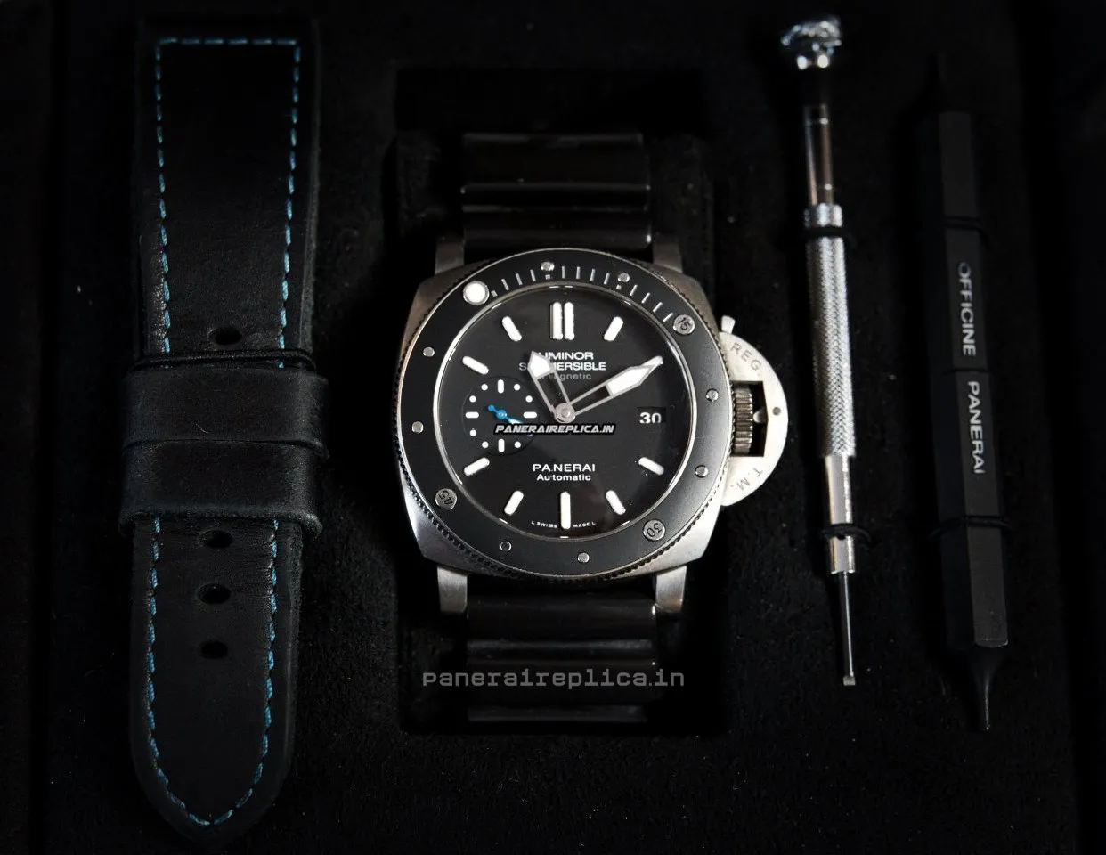 Fantastic Knockoff Panerai Luminor Submersible 47mm Titanium Case Mens/unisex Automatic Watch