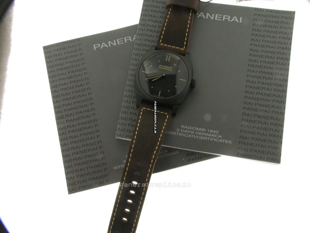 Alternative view of Design Replica Panerai Radiomir 1940 48mm Ceramic Case Mens/unisex Manual Winding Watch