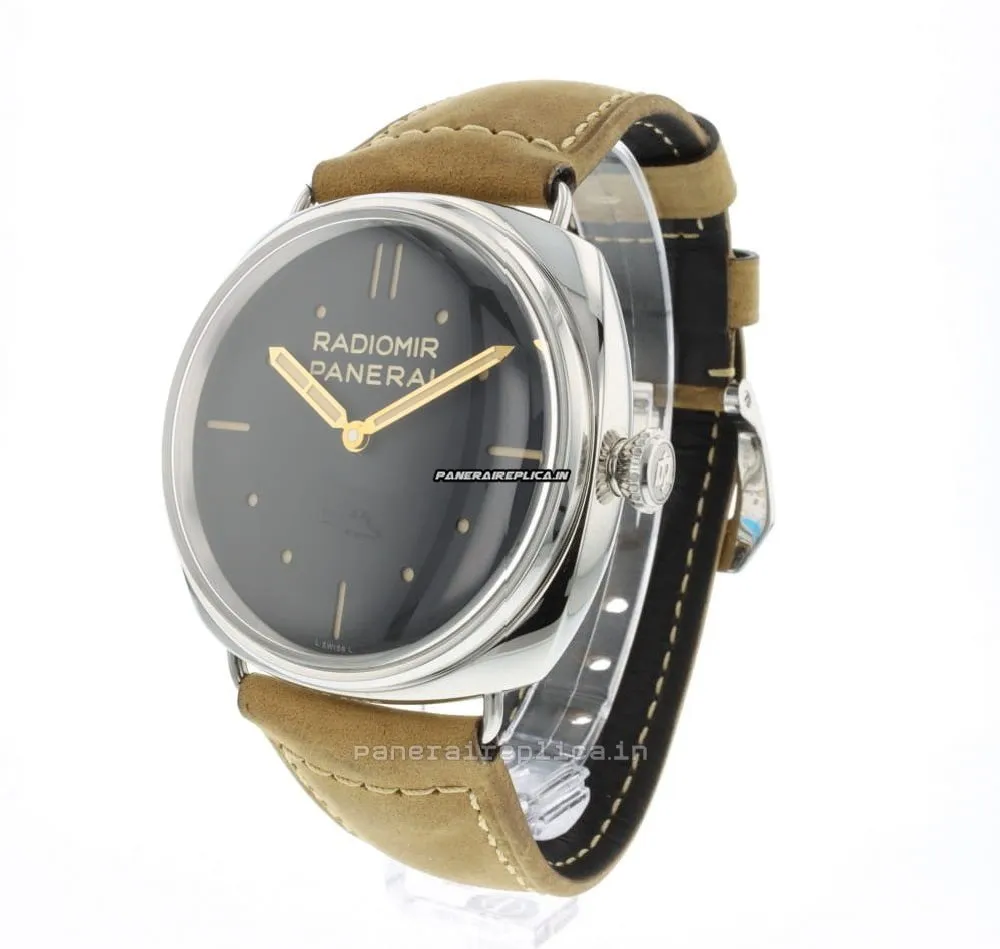 Alternative view of High-end Fakes Panerai Radiomir 3 Days Gmt 47mm Steel Case Mens/unisex Manual Winding Watch