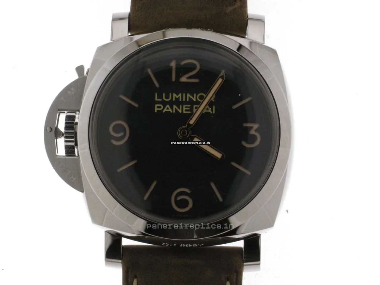 Alternative view of Stylish Imitation Panerai Luminor 1950 47mm Steel Case Mens/unisex Manual Winding Watch