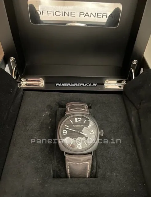 Alternative view of Inexpensive Clone Panerai Radiomir Black Seal 45mm Ceramic Case Mens/unisex Manual Winding Watch