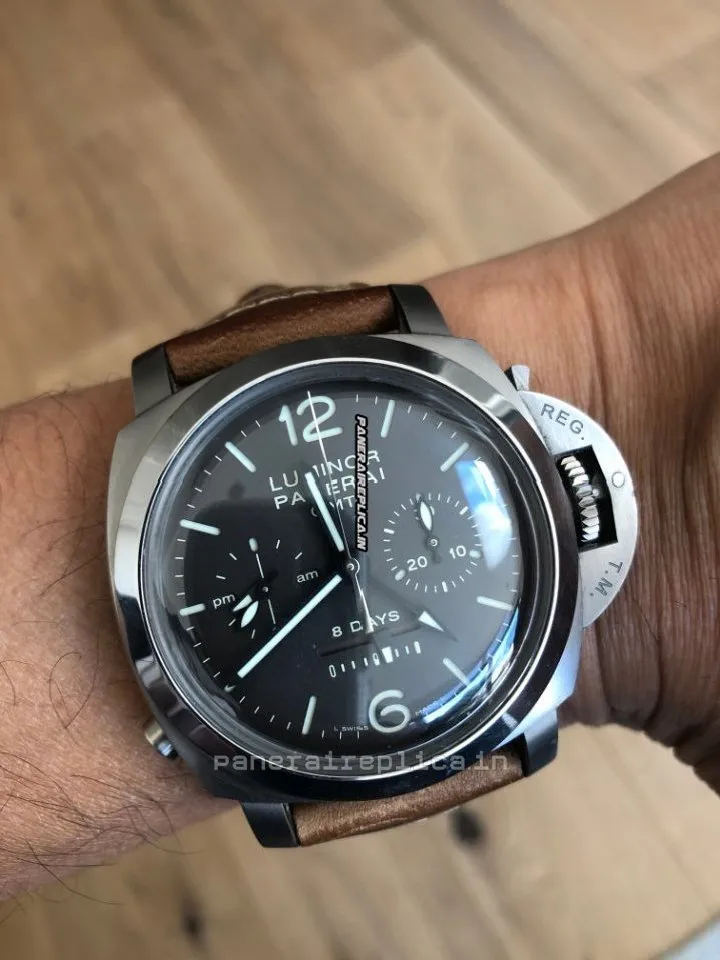 Defect Replica Panerai Luminor 1950 44mm Titanium Case Mens/unisex Manual Winding Watch